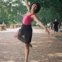 woman dancing valley outdoor